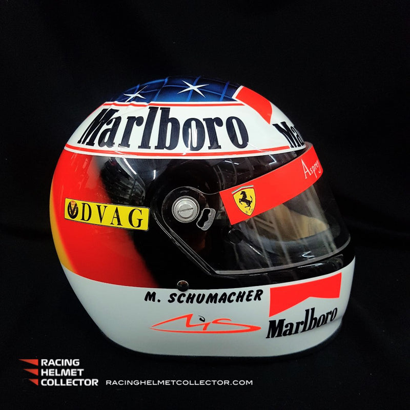 Michael Schumacher Signed Helmet 1996 Inscribed Display Tribute Clear Visor Full Scale 1:1 AS-00678