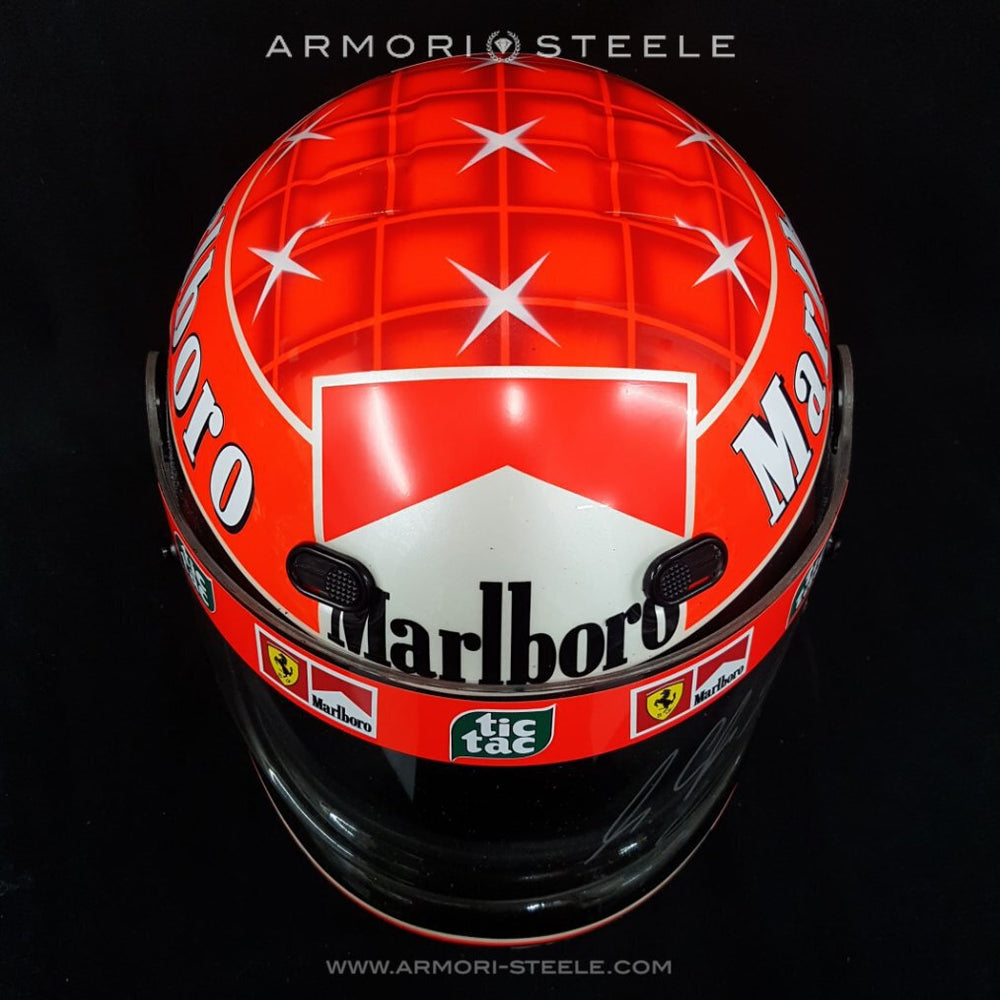 Michael Schumacher Signed Helmet 2003 Tribute CS Edition on BELL Helme –  ARMORI STEELE | Sports & Entertainment Memorabilia