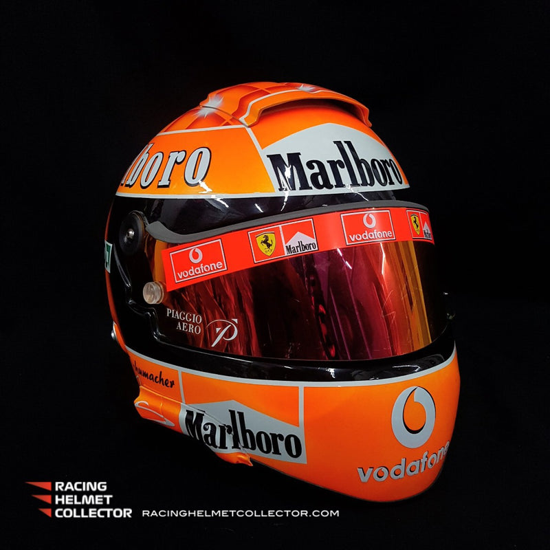 Michael Schumacher Signed Helmet 2004 Cobra Red Visor PALE Autograph Display Full Scale 1:1 AS-00959
