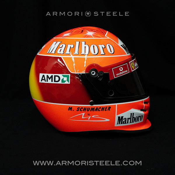 Michael Schumacher Signed Helmet 2004 Red Autograph Visor Tribute 1:1 Full Scale AS-01603 - SOLD