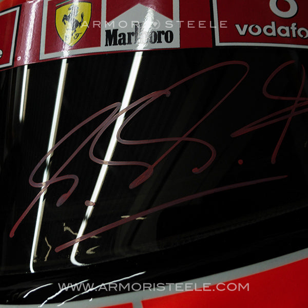 RESERVED: Michael Schumacher Signed Helmet 2004 Red Autograph Visor Tribute 1:1 Full Scale AS-01603 - PENDING SALE