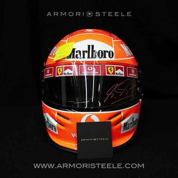 Michael Schumacher Signed Helmet 2004 Red Autograph Visor Tribute 1:1 Full Scale AS-01603 - SOLD
