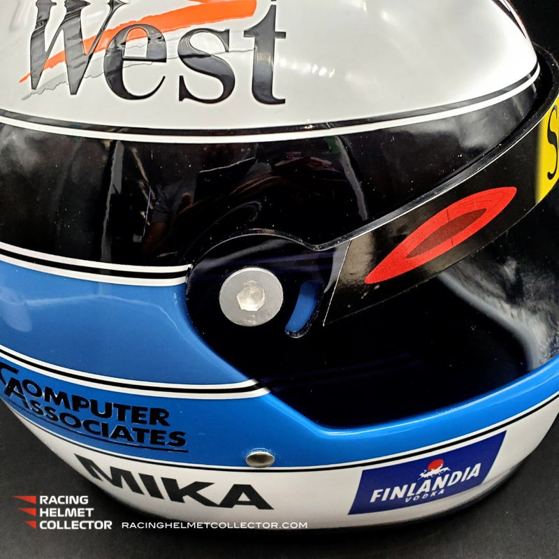 Mika Hakkinen Signed Helmet Visor 1999 Display Tribute Autographed Full Scale 1:1 AS-01022