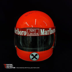Niki Lauda Signed Helmet 1975 Autographed Display Signed Directly On Helmet Full Scale 1:1 AS-00754