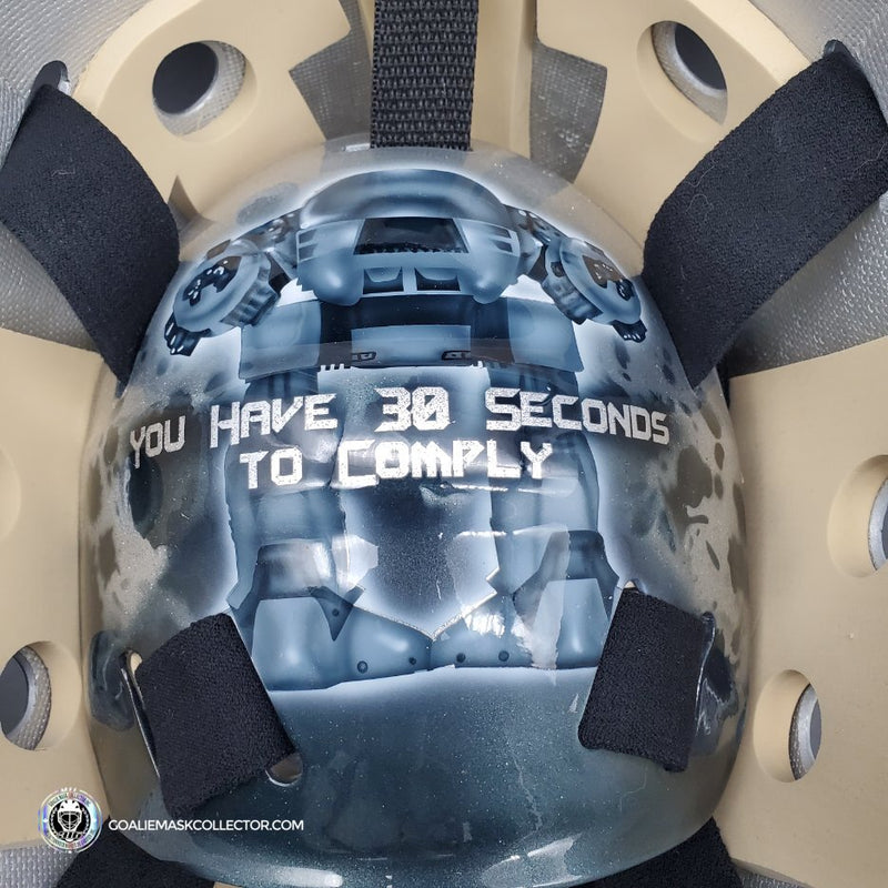 PETER WELLER SIGNED GOALIE MASK ROBOCOP TRIBUTE SIGNATURE EDITION AUTOGRAPHED