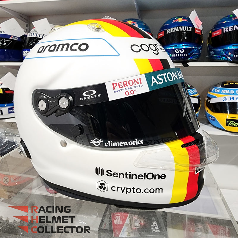 Sebastian Vettel Signed Helmet Visor 2022 Autographed Official ARAI Painted by JMD 1:1 Full Scale AS-02583 - SOLD