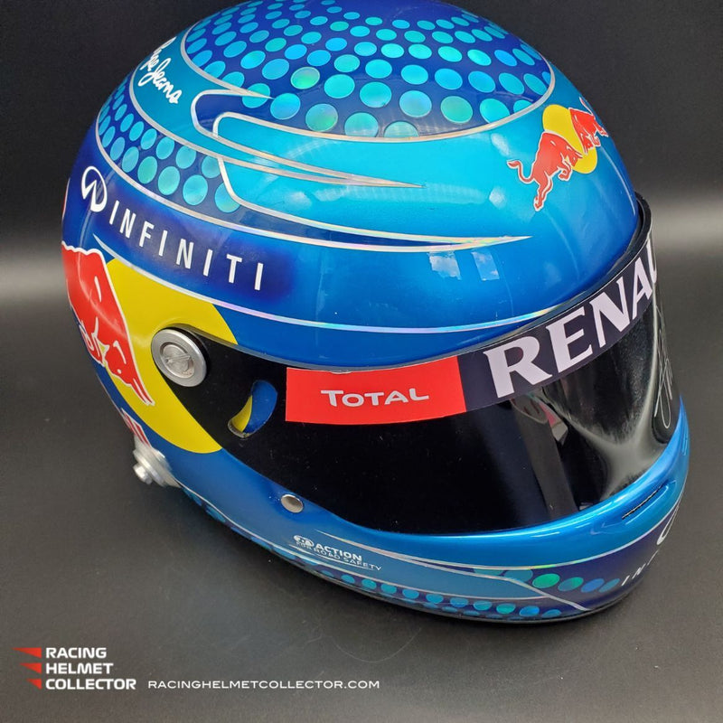Sebastian Vettel Signed Helmet Visor 2013 Autographed Display Tribute Full Scale 1:1 AS-02171