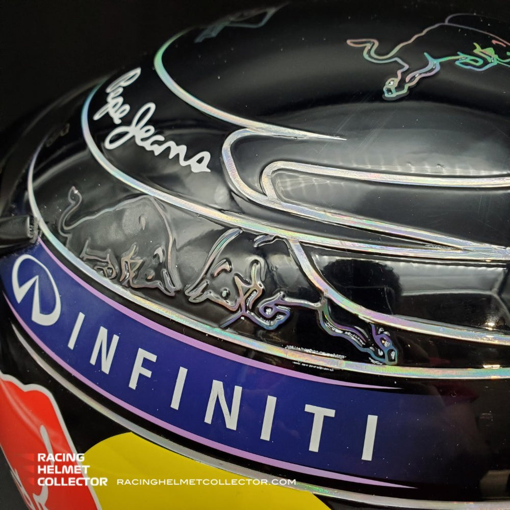 Sebastian Vettel Signed Helmet Visor 2013 Black Autographed Sebastian Vettel Signed Helmet Visor 2013 Black Autographed