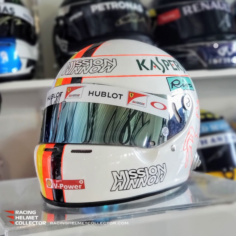 Sebastian Vettel Signed Helmet Visor 2019 Autographed Display Tribute 1:1 Full Scale AS-00701