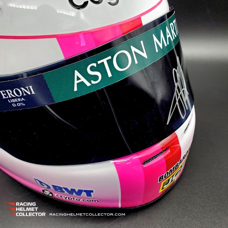 Sebastian Vettel Signed Helmet Visor 2021 Autographed Display Tribute 1:1 Full Scale AS-02172
