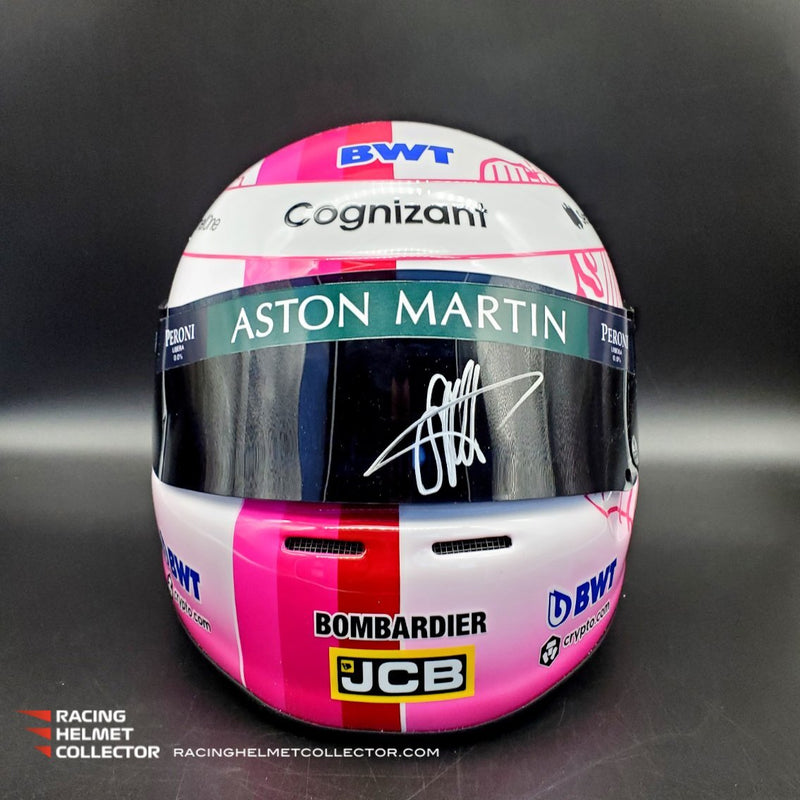 Sebastian Vettel Signed Helmet Visor 2021 Autographed Display Tribute 1:1 Full Scale AS-02172