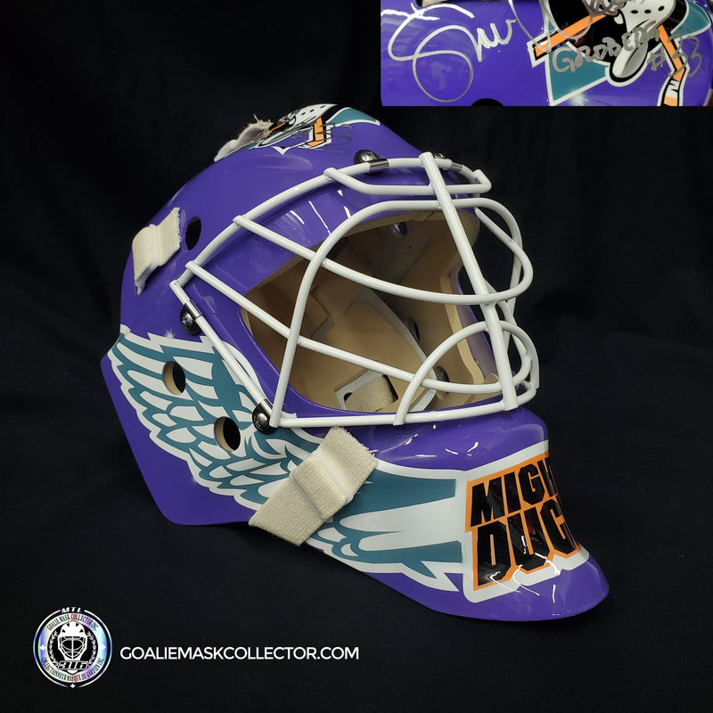 Presale: Goldberg AKA Shaun Weiss Signed Goalie Mask Mighty Ducks D2 Autographed Signature Edition