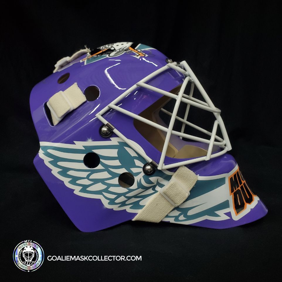 Presale Goldberg AKA Shaun Weiss Signed Goalie Mask Mighty Ducks D2 A