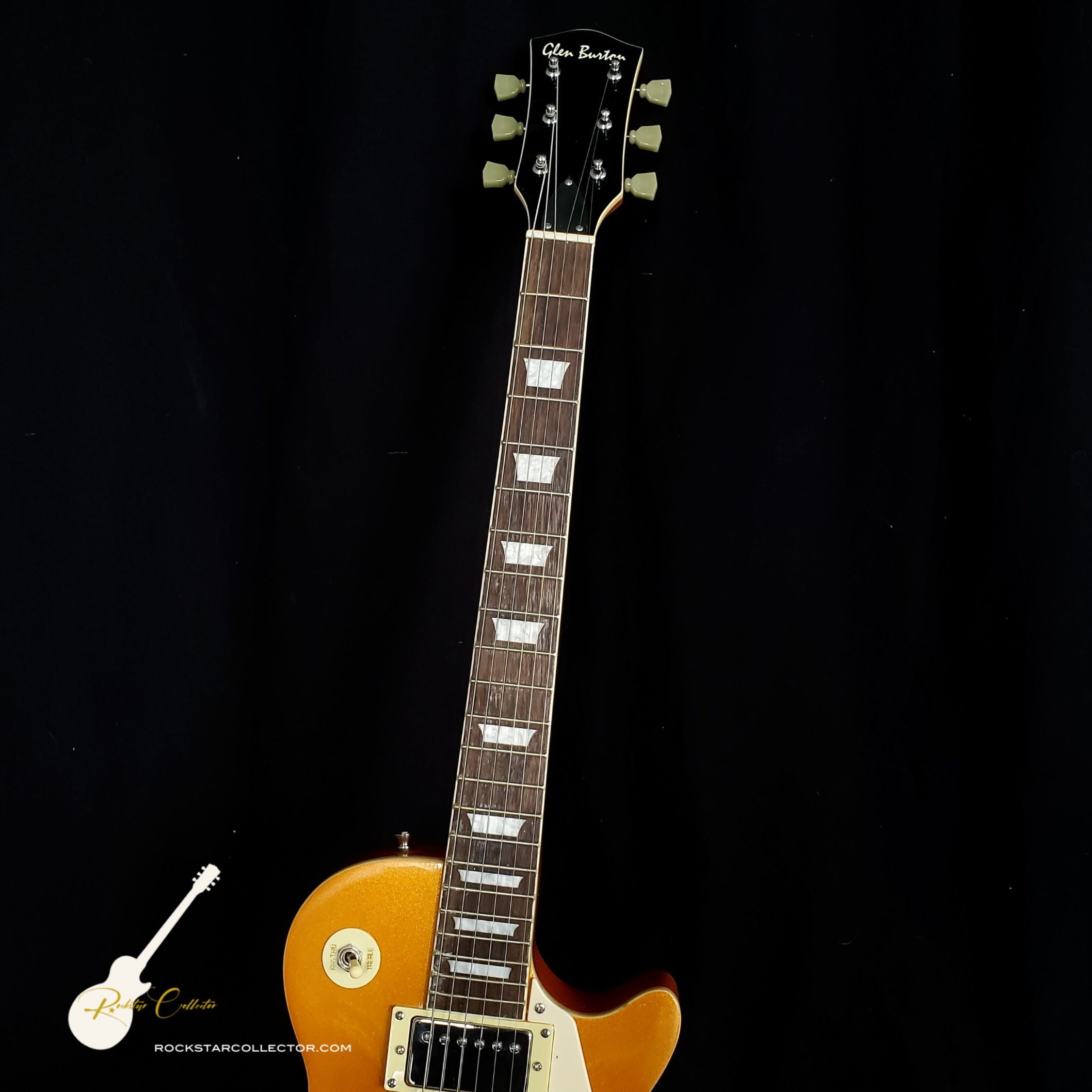 Slash Guns N' Roses Signed Guitar Frame Premium Autographed Gold Gibso ...