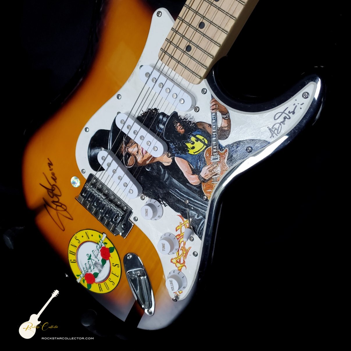 Slash Guns N' Roses Signed Guitar Hand Painted Art Frame Premium Autog ...