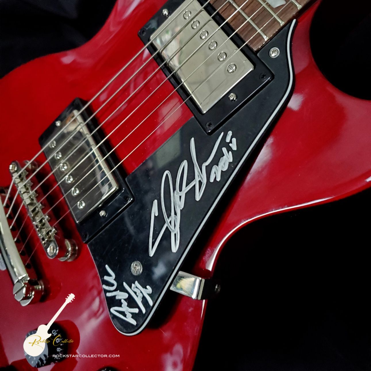 Slash + Steven Adler Guns N' Roses Signed Guitar Frame Premium Autogra ...
