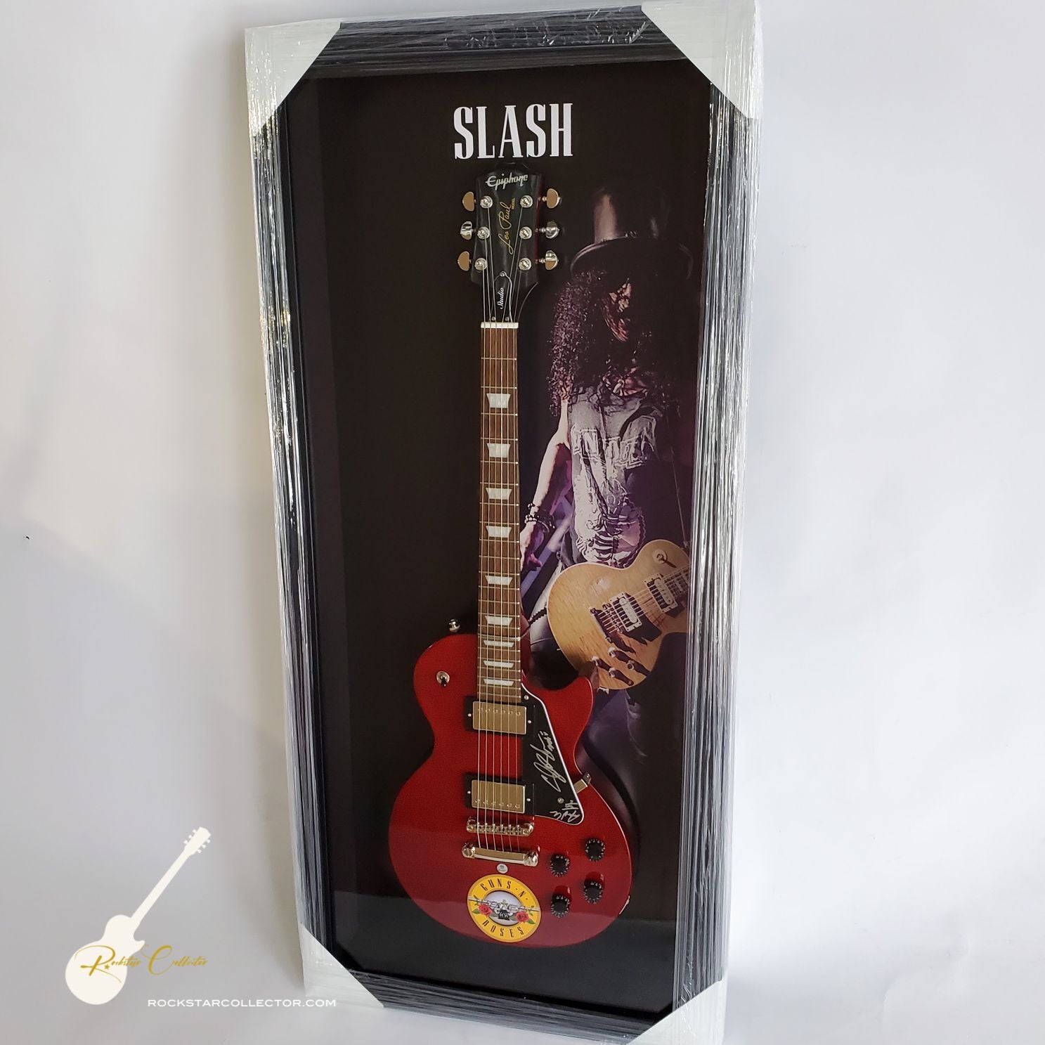 Slash + Steven Adler Guns N' Roses Signed Guitar Frame Premium Autogra ...