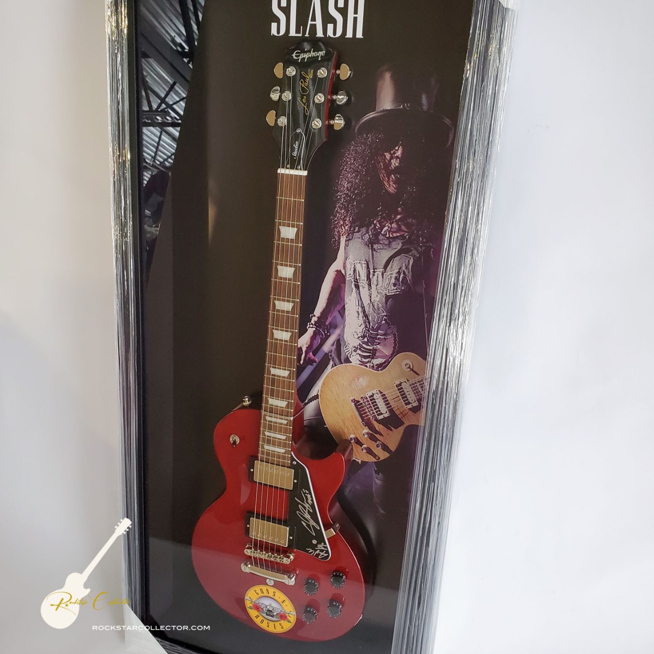 Slash + Steven Adler Guns N' Roses Signed Guitar Frame Premium Autogra ...