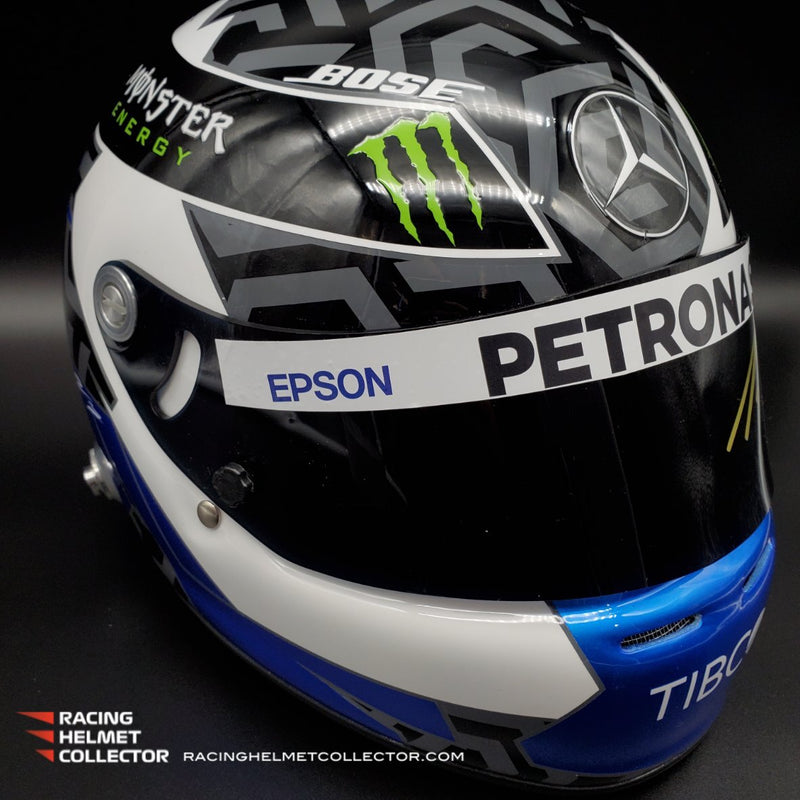 Valtteri Bottas Signed Helmet Visor 2018 Display Autographed Full Scale 1:1 AS-00702